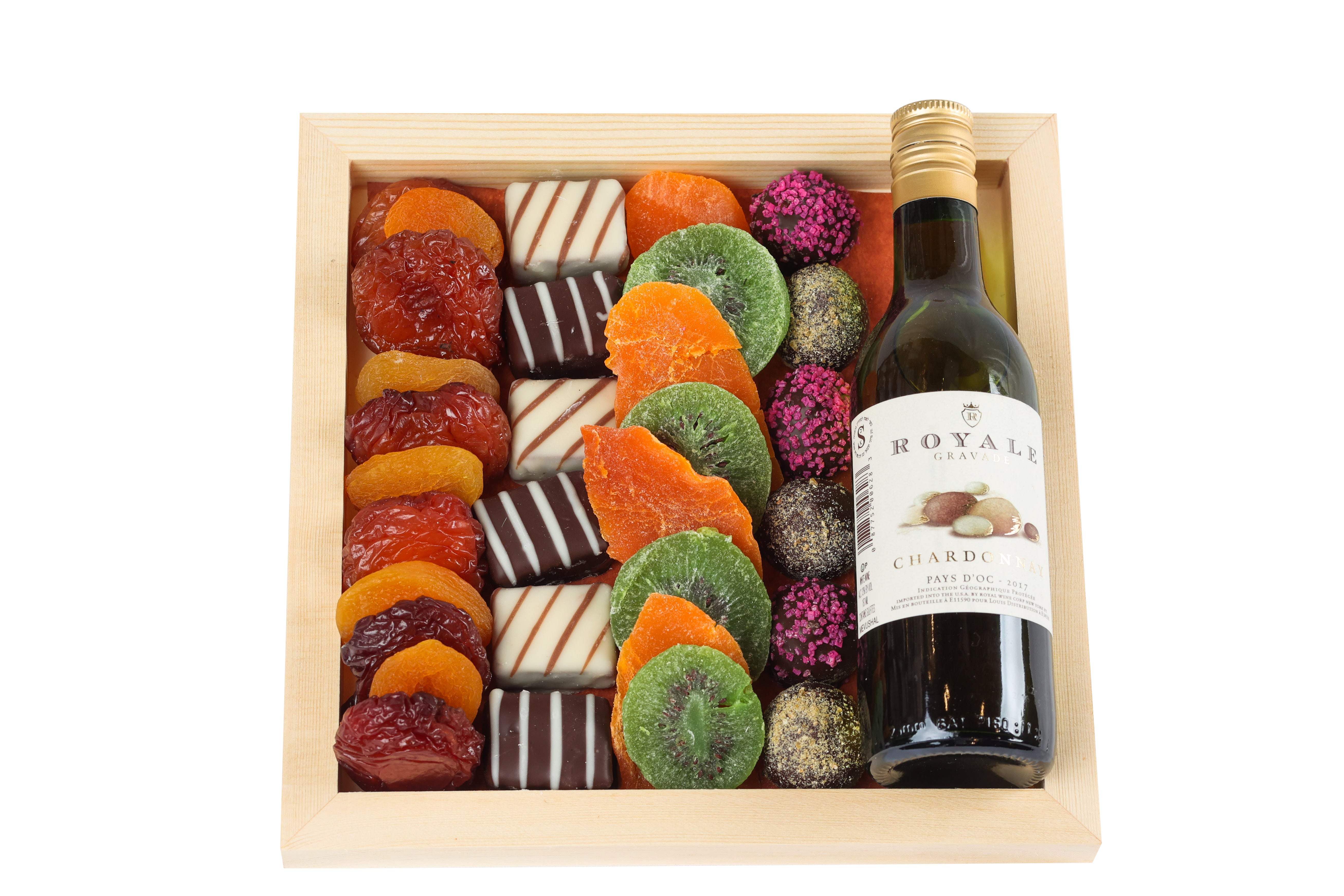 WOODEN FRUIT CHOCOLATE TRAY