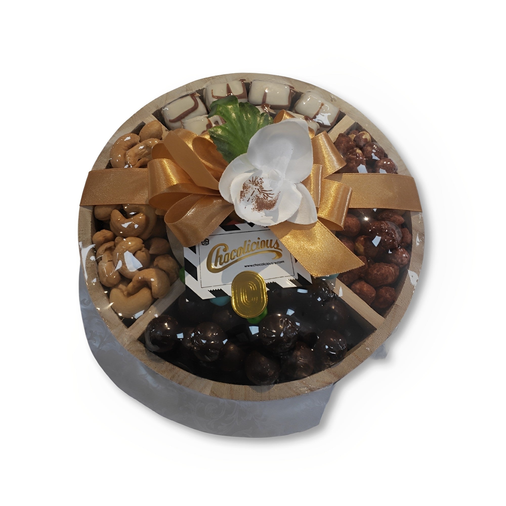 5 section chocolate nuts Plate Chocolate Gift