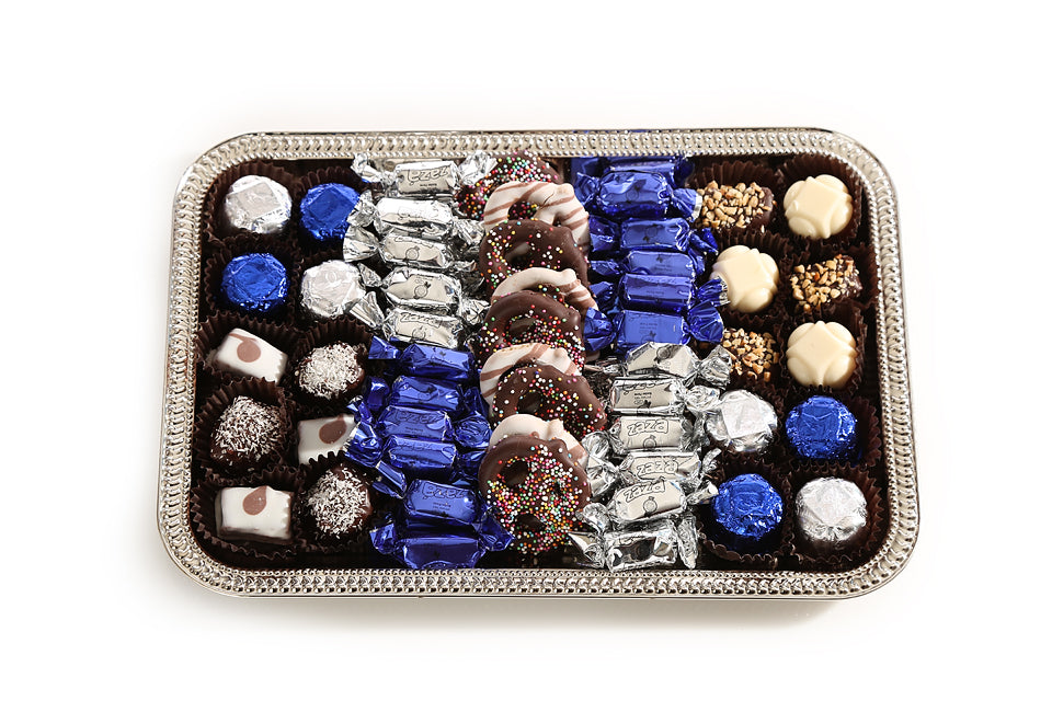 Silver Plated Chanuka Chocolate tray