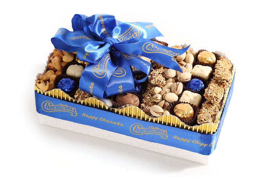 Chanuka Chocolate and Nuts Gift Platter